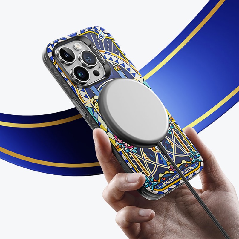 Bal-z Apple iPhone 14 Pro Max Kılıf M-safe Şarj Özellikli Benks Casebang Memory & Meditation Kapak