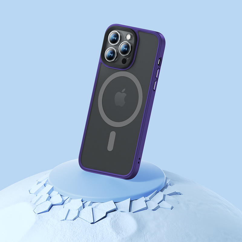 Bal-z Apple iPhone 14 Pro Max Kılıf M-safe Şarj Özellikli Benks Mist Hybrid Kapak