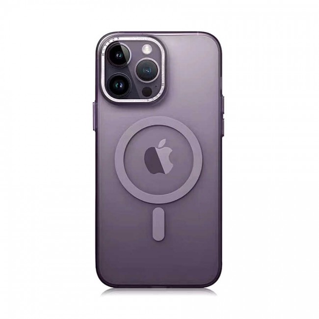 Apple iPhone 14 Pro Max Kılıf Magsafe Şarj Özellikli Buzlu Sert PC Zore Tuval Kapak Apple iPhone 14 Pro Max Kılıf Magsafe Şarj Özellikli Buzlu Sert PC Zore Tuval Kapak