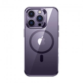 Apple iPhone 14 Pro Max Kılıf M-safe Şarj Özellikli Cam Yüzey Ekran Koruyuculu Benks Electroplated Kapak Apple iPhone 14 Pro Max Kılıf M-safe Şarj Özellikli Cam Yüzey Ekran Koruyuculu Benks Electroplated Kapak