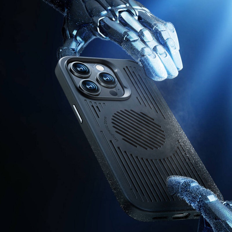 Bal-z Apple iPhone 14 Pro Max Kılıf M-safe Şarj Özellikli Düşme Dirençli Soğutucu Benks Biliz Kapak