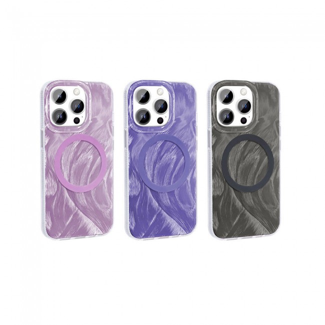 Apple iPhone 14 Pro Max Kılıf Magsafe Şarj Özellikli Fırça Boya Desenli Zore Palet Kapak Apple iPhone 14 Pro Max Kılıf Magsafe Şarj Özellikli Fırça Boya Desenli Zore Palet Kapak