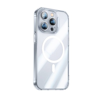 Bal-z Apple iPhone 14 Pro Max Kılıf M-safe Şarj Özellikli Kamera Korumalı Benks Corning Glass Serisi Kapak