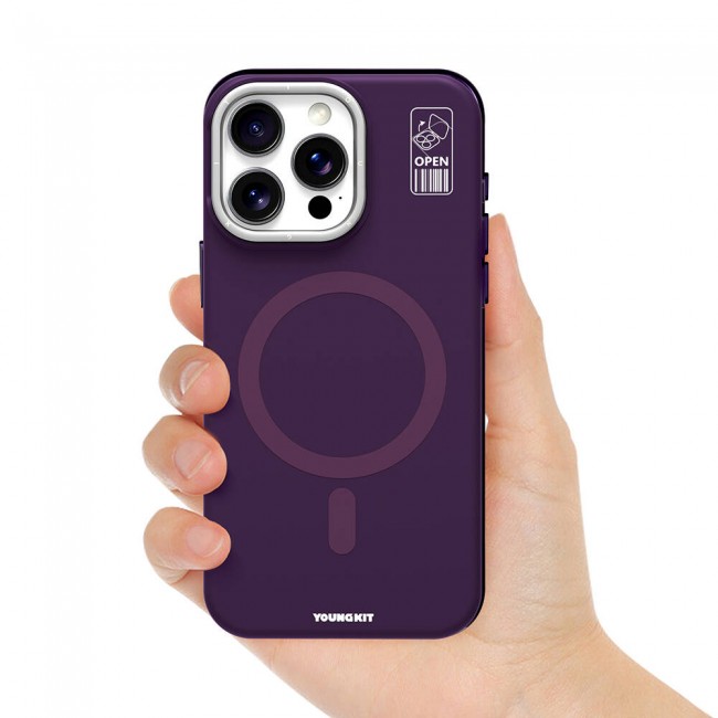 Apple iPhone 14 Pro Max Kılıf Magsafe Şarj Özellikli Kamera Standlı Youngkit Bitty Cream Kapak Apple iPhone 14 Pro Max Kılıf Magsafe Şarj Özellikli Kamera Standlı Youngkit Bitty Cream Kapak