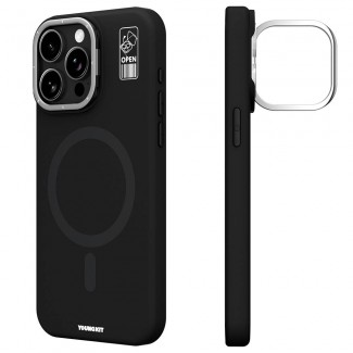 Apple iPhone 14 Pro Max Kılıf M-safe Şarj Özellikli Kamera Standlı Youngkit Bitty Cream Kapak Apple iPhone 14 Pro Max Kılıf M-safe Şarj Özellikli Kamera Standlı Youngkit Bitty Cream Kapak
