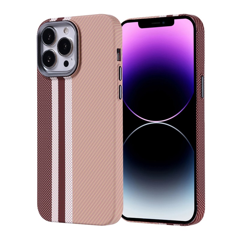 Bal-z Apple iPhone 14 Pro Max Kılıf M-safe Şarj Özellikli Karbon Fiber Görünümlü Zore Nekst Kapak