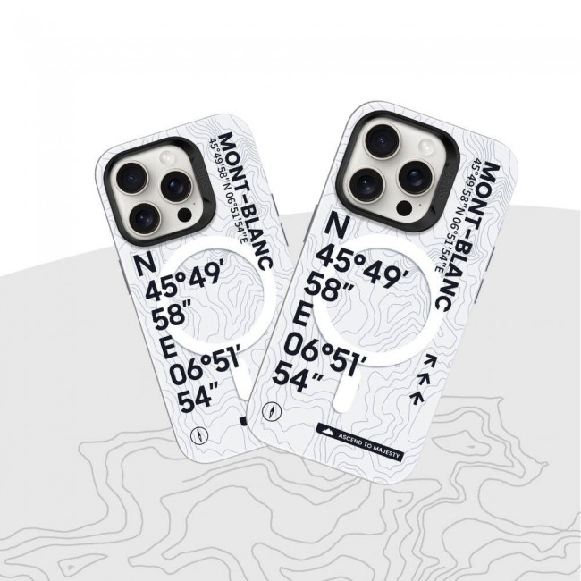 Apple iPhone 14 Pro Max Kılıf Magsafe Şarj Özellikli Koordinat Yazı Desenli Benks Summit Serisi Kapak Apple iPhone 14 Pro Max Kılıf Magsafe Şarj Özellikli Koordinat Yazı Desenli Benks Summit Serisi Kapak