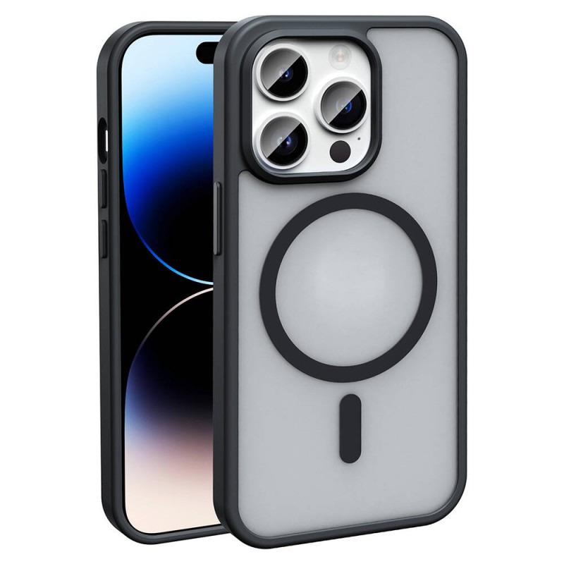 Bal-z Apple iPhone 14 Pro Max Kılıf M-safe Şarj Özellikli Mat Arka Yüzey  Sio Kapak