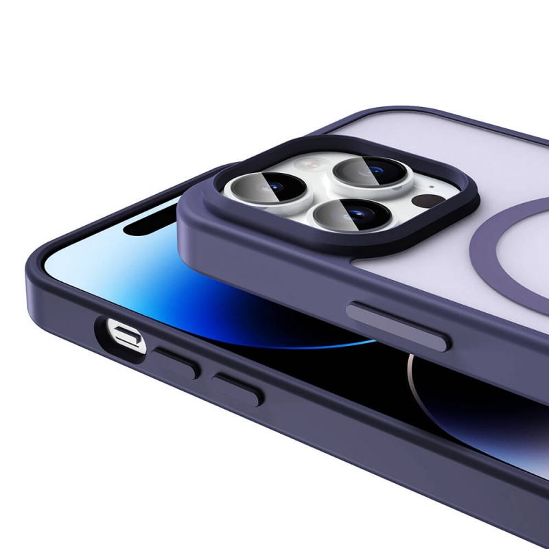 Bal-z Apple iPhone 14 Pro Max Kılıf M-safe Şarj Özellikli Mat Arka Yüzey  Sio Kapak