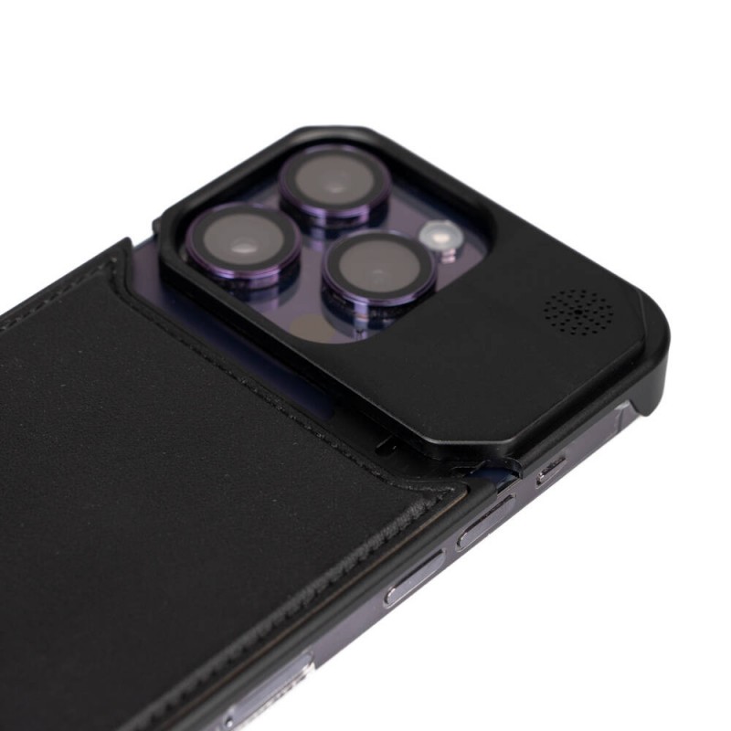 Bal-z Apple iPhone 14 Pro Max Kılıf M-safe Şarj Özellikli Mekanizmalı Koku Hazneli Zore Mostar Kapak