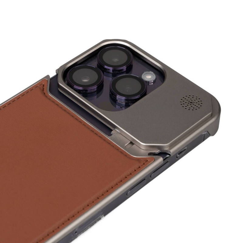 Bal-z Apple iPhone 14 Pro Max Kılıf M-safe Şarj Özellikli Mekanizmalı Koku Hazneli Zore Mostar Kapak