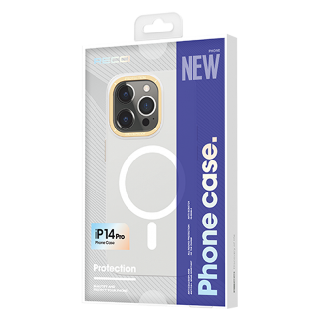 Apple iPhone 14 Pro Max Kılıf Magsafe Şarj Özellikli Metal Kamera Çerçeveli Recci Glaze Serisi Kapak Apple iPhone 14 Pro Max Kılıf Magsafe Şarj Özellikli Metal Kamera Çerçeveli Recci Glaze Serisi Kapak