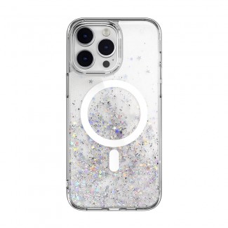 Apple iPhone 14 Pro Max Kılıf Magsafe Şarj Özellikli Parlayan Simli Şeffaf Lisanslı Switcheasy Starfield-M Kapak Apple iPhone 14 Pro Max Kılıf Magsafe Şarj Özellikli Parlayan Simli Şeffaf Lisanslı Switcheasy Starfield-M Kapak