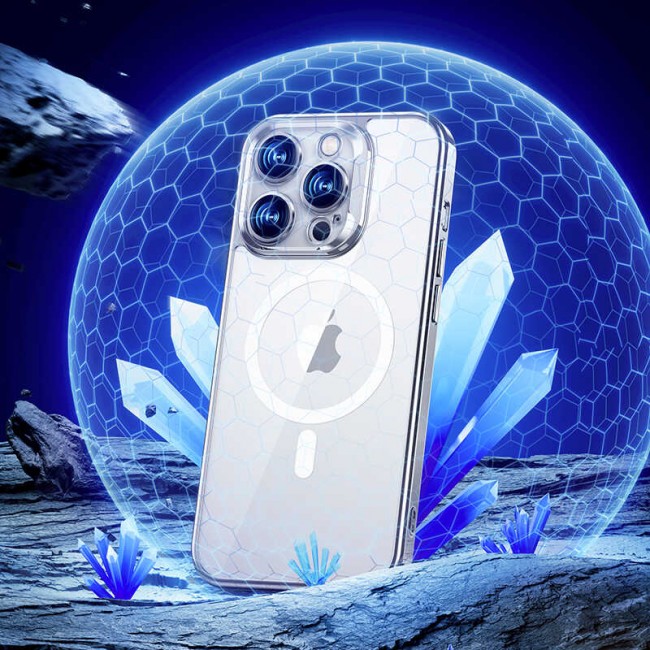 Apple iPhone 14 Pro Max Kılıf Magsafe Şarj Özellikli Premium Cam Arka Yüzey Benks Electroplated Kapak Apple iPhone 14 Pro Max Kılıf Magsafe Şarj Özellikli Premium Cam Arka Yüzey Benks Electroplated Kapak