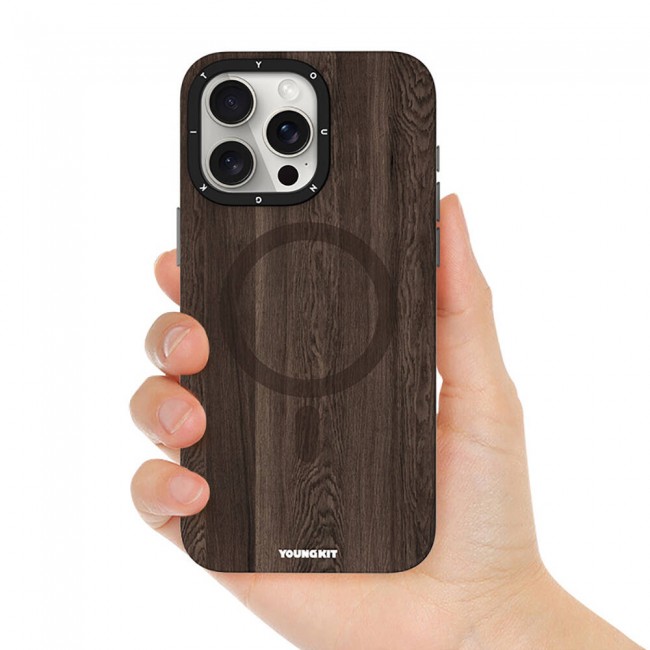 Apple iPhone 14 Pro Max Kılıf Magsafe Şarj Özellikli Sararmaya Dayanıklı Youngkit Wood Forest Serisi Kapak Apple iPhone 14 Pro Max Kılıf Magsafe Şarj Özellikli Sararmaya Dayanıklı Youngkit Wood Forest Serisi Kapak
