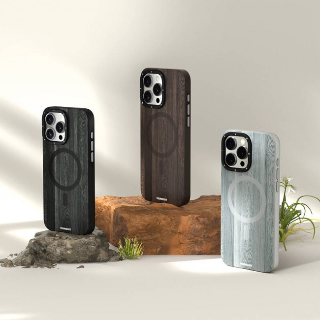 Apple iPhone 14 Pro Max Kılıf Magsafe Şarj Özellikli Sararmaya Dayanıklı Youngkit Wood Forest Serisi Kapak Apple iPhone 14 Pro Max Kılıf Magsafe Şarj Özellikli Sararmaya Dayanıklı Youngkit Wood Forest Serisi Kapak