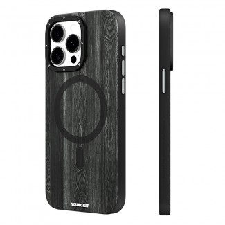 Apple iPhone 14 Pro Max Kılıf Magsafe Şarj Özellikli Sararmaya Dayanıklı Youngkit Wood Forest Serisi Kapak Apple iPhone 14 Pro Max Kılıf Magsafe Şarj Özellikli Sararmaya Dayanıklı Youngkit Wood Forest Serisi Kapak