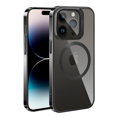 Bal-z Apple iPhone 14 Pro Max Kılıf M-safe Şarj Özellikli Standlı  Klon Kapak