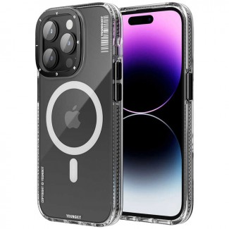 Apple iPhone 14 Pro Max Kılıf M-safe Şarj Özellikli YoungKit Exquisite Serisi Kapak Apple iPhone 14 Pro Max Kılıf M-safe Şarj Özellikli YoungKit Exquisite Serisi Kapak
