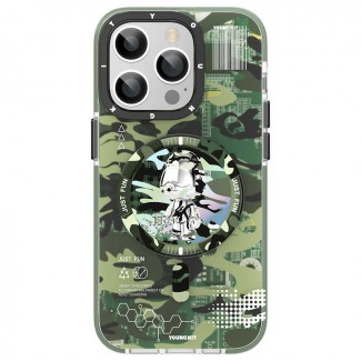 Apple iPhone 14 Pro Max Kılıf M-safe Şarj Özellikli YoungKit Kamuflaj Serisi Kapak Apple iPhone 14 Pro Max Kılıf M-safe Şarj Özellikli YoungKit Kamuflaj Serisi Kapak