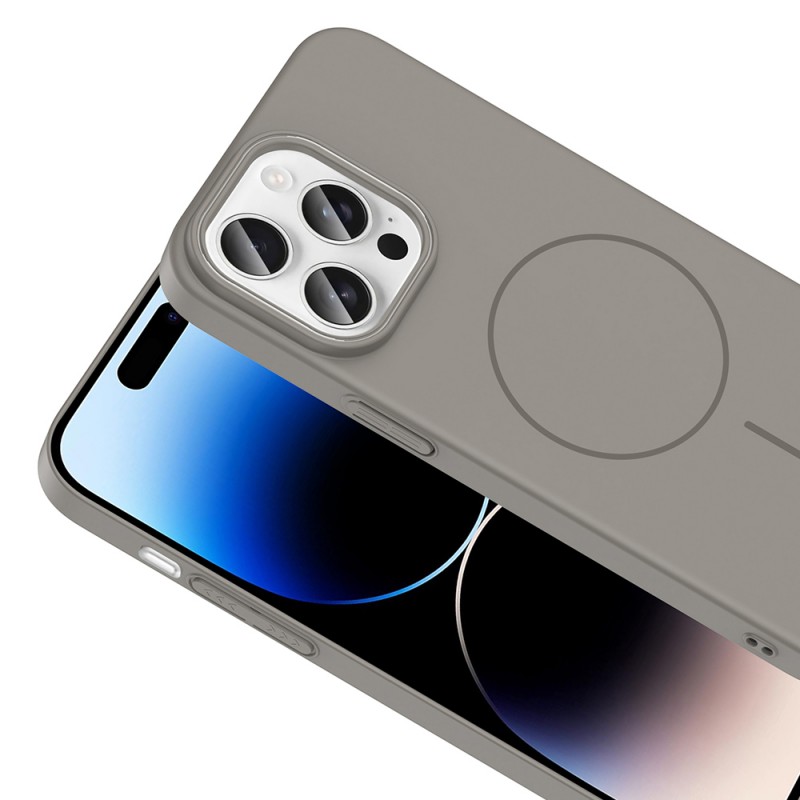 Bal-z Apple iPhone 14 Pro Max Kılıf M-safe Şarj Özellikli Zore Ruby Sert Kapak