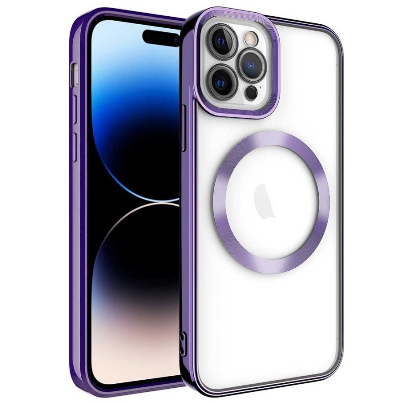 Bal-z Apple iPhone 14 Pro Max Kılıf M-safe Wireless Şarj Özellikli  Setro Silikon