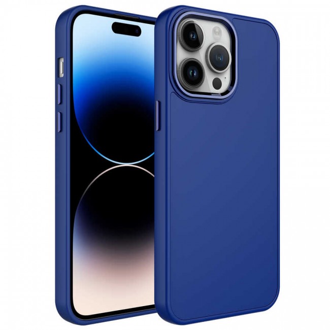 Apple iPhone 14 Pro Max Kılıf Metal Çerçeve ve Buton Tasarımlı Silikon Zore Luna Kapak Apple iPhone 14 Pro Max Kılıf Metal Çerçeve ve Buton Tasarımlı Silikon Zore Luna Kapak
