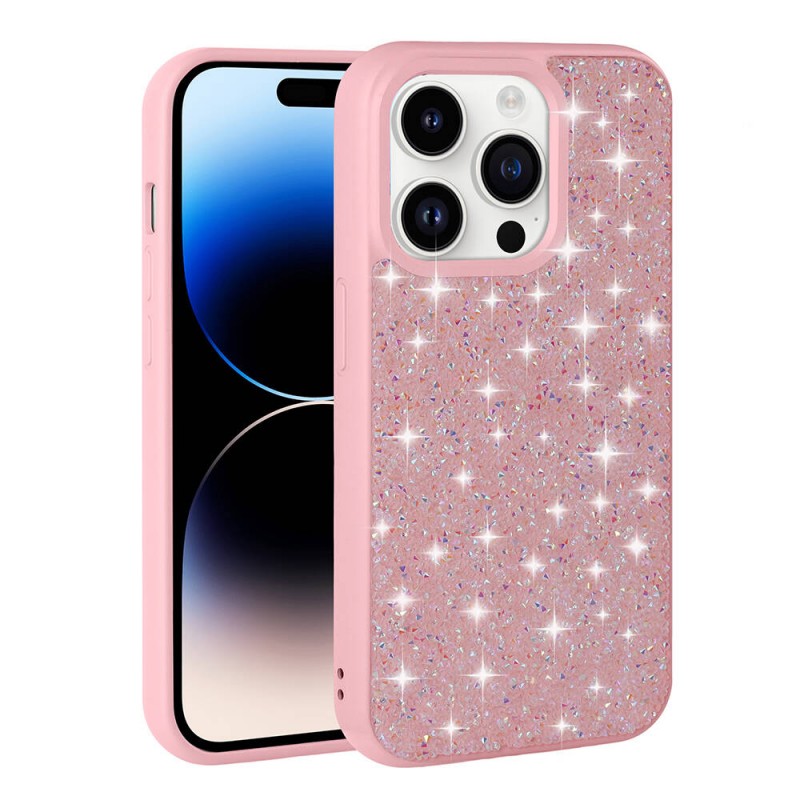 Bal-z Apple iPhone 14 Pro Max Kılıf Parlak Taşlı Tasarım  Pırlanta Kapak