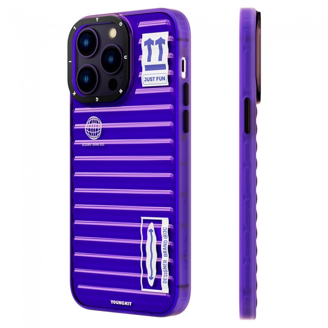 Apple iPhone 14 Pro Max Kılıf Şeffaf Renkli Tasarım YoungKit Fluorite Serisi Kapak Apple iPhone 14 Pro Max Kılıf Şeffaf Renkli Tasarım YoungKit Fluorite Serisi Kapak