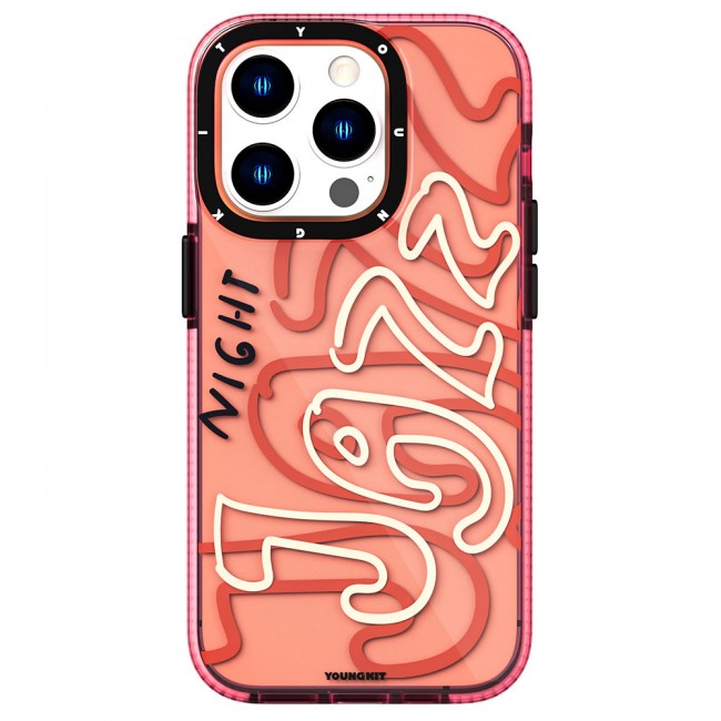 Apple iPhone 14 Pro Max Kılıf Şeffaf Renkli Yazı Temalı Tasarım YoungKit Jazz Serisi Kapak Apple iPhone 14 Pro Max Kılıf Şeffaf Renkli Yazı Temalı Tasarım YoungKit Jazz Serisi Kapak