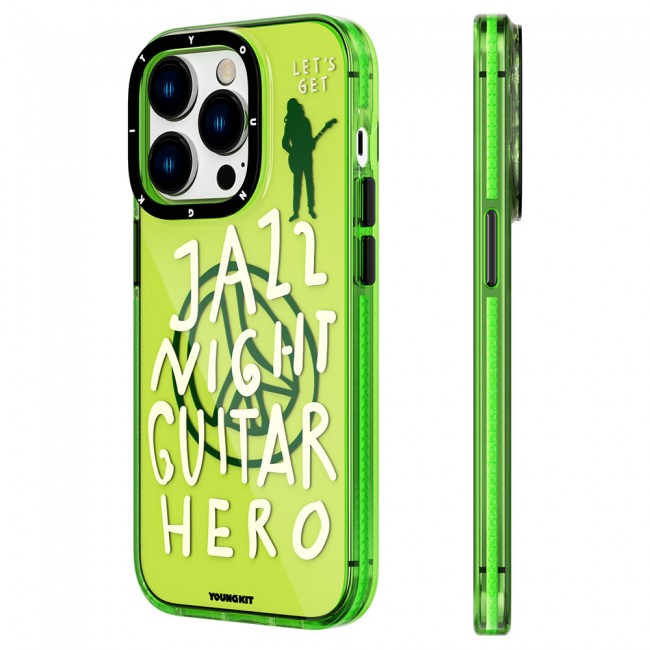 Apple iPhone 14 Pro Max Kılıf Şeffaf Renkli Yazı Temalı Tasarım YoungKit Jazz Serisi Kapak Apple iPhone 14 Pro Max Kılıf Şeffaf Renkli Yazı Temalı Tasarım YoungKit Jazz Serisi Kapak