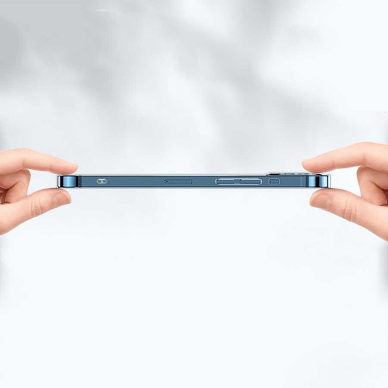 Bal-z Apple iPhone 14 Pro Max Kılıf Şeffaf Sert PC  Vayt Kapak