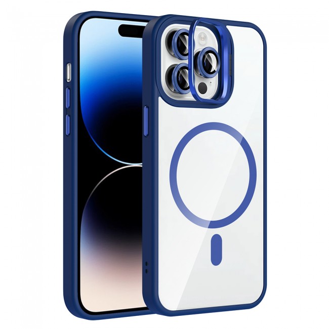Apple iPhone 14 Pro Max Kılıf Standlı ve Kamera Lens Hediyeli M-Safe Şarj Özellikli Zore Etro Kapak Apple iPhone 14 Pro Max Kılıf Standlı ve Kamera Lens Hediyeli M-Safe Şarj Özellikli Zore Etro Kapak