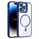 Apple iPhone 14 Pro Max Kılıf Standlı ve Kamera Lens Hediyeli M-Safe Şarj Özellikli Zore Etro Kapak Apple iPhone 14 Pro Max Kılıf Standlı ve Kamera Lens Hediyeli M-Safe Şarj Özellikli Zore Etro Kapak