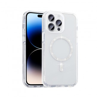 Apple iPhone 14 Pro Max Kılıf Taşlı Tasarım M-safe Şarj Özellikli Zore Koment Silikon Kapak Apple iPhone 14 Pro Max Kılıf Taşlı Tasarım M-safe Şarj Özellikli Zore Koment Silikon Kapak