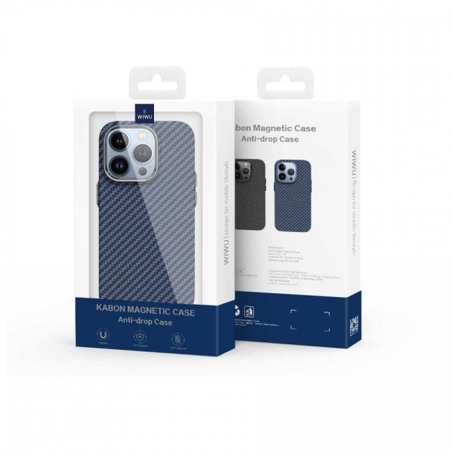 Apple iPhone 14 Pro Max Kılıf Wiwu Karbon Fiber Görünümlü Magsafe Wireless Şarj Özellikli Kabon Kapak Apple iPhone 14 Pro Max Kılıf Wiwu Karbon Fiber Görünümlü Magsafe Wireless Şarj Özellikli Kabon Kapak