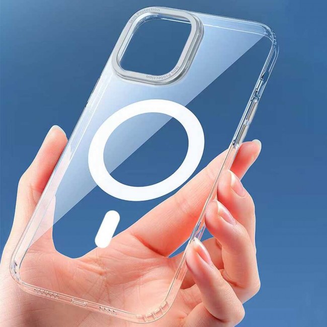 Apple iPhone 14 Pro Max Kılıf Wiwu MCC-102 Magnetic Crystal Sert PC Kapak Apple iPhone 14 Pro Max Kılıf Wiwu MCC-102 Magnetic Crystal Sert PC Kapak