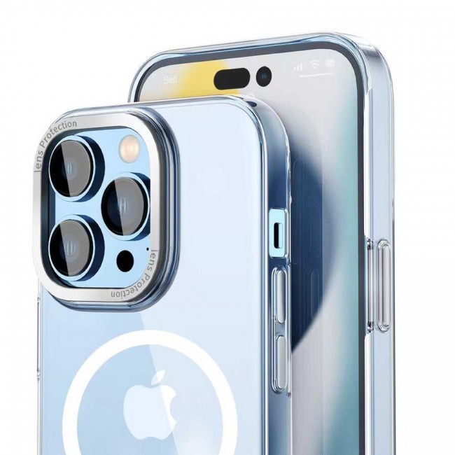 Apple iPhone 14 Pro Max Kılıf Wiwu MCC-102 Magnetic Crystal Sert PC Kapak Apple iPhone 14 Pro Max Kılıf Wiwu MCC-102 Magnetic Crystal Sert PC Kapak