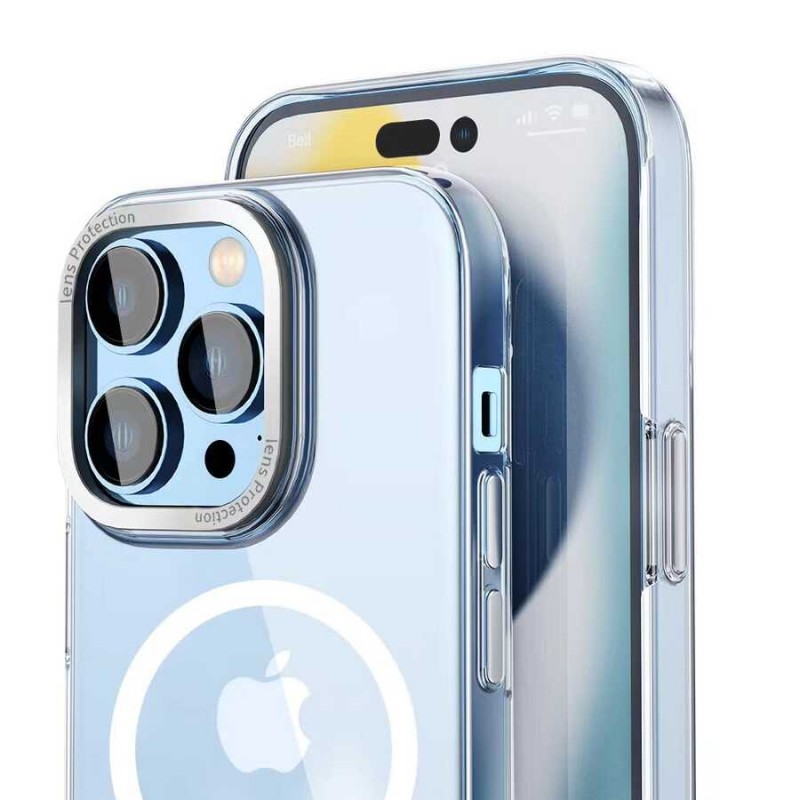 Bal-z Apple iPhone 14 Pro Max Kılıf Wiwu MCC-102 Magnetic Crystal Sert PC Kapak