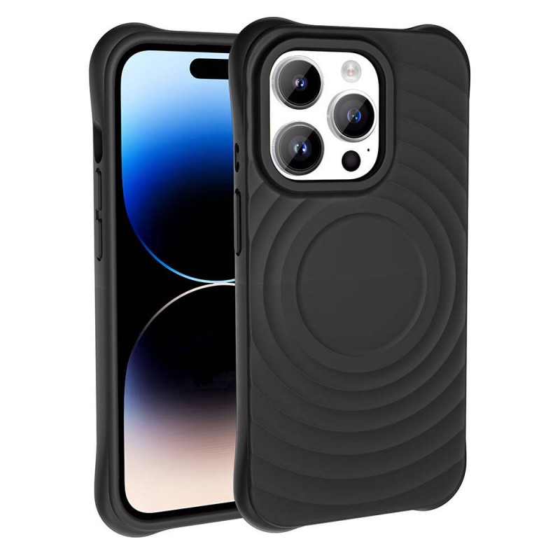 Bal-z Apple iPhone 14 Pro Max M-safe Şarj Özellikli Airbagli Mat Görünümlü  Hepi Kapak