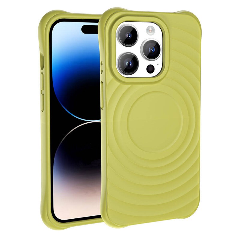 Bal-z Apple iPhone 14 Pro Max M-safe Şarj Özellikli Airbagli Mat Görünümlü  Hepi Kapak