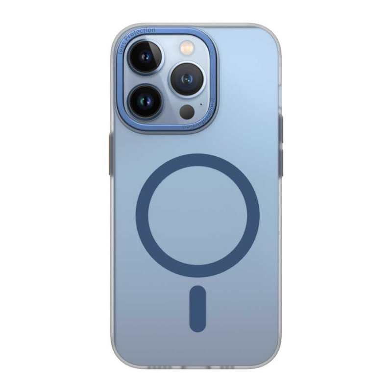 Bal-z Apple iPhone 14 Pro Max Wiwu Frosted Magnetic Buzlu Sert PC Kapak