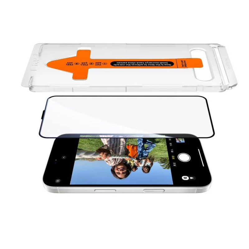 Bal-z Apple iPhone 14 Pro Max  3D Oliv HD Temperli Cam Ekran Koruyucu + Kolay Uygulama Aparatı