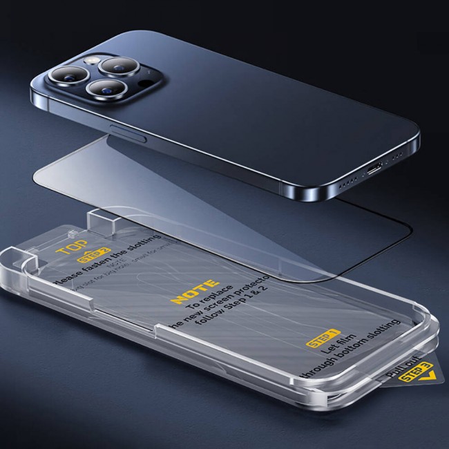 Apple iPhone 14 Wiwu SQ-008 Oleofobik Easy Install Darbeye Karşı Dayanıklı Temperli Cam Ekran Koruyucu + Kolay Uygulama Aparatlı Apple iPhone 14 Wiwu SQ-008 Oleofobik Easy Install Darbeye Karşı Dayanıklı Temperli Cam Ekran Koruyucu + Kolay Uygulama Aparatlı