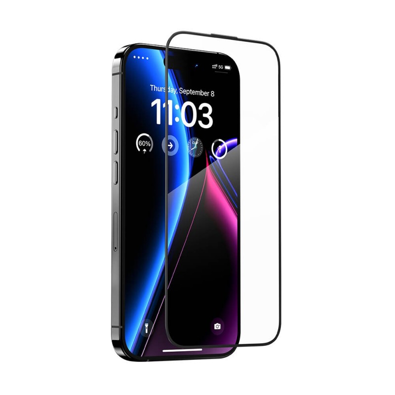 Bal-z Apple iPhone 15 Benks Glass Warrior HD Cam Ekran Koruyucu + Kolay Uygulama Aparatlı