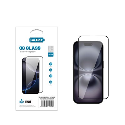 Bal-z Apple iPhone 15 Go Des OG Glass Antistatik Temperli Cam Ekran Koruyucu