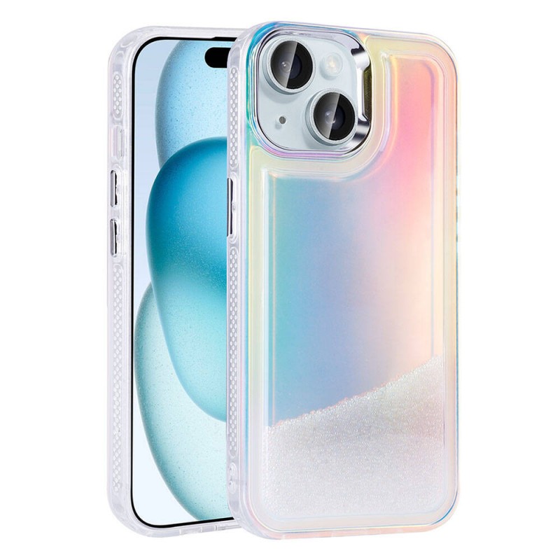 Bal-z Apple iPhone 15 Kılıf Airbagli Renkli Arka Yüzey Boncuk Tasarımlı Zore Kumul Kapak