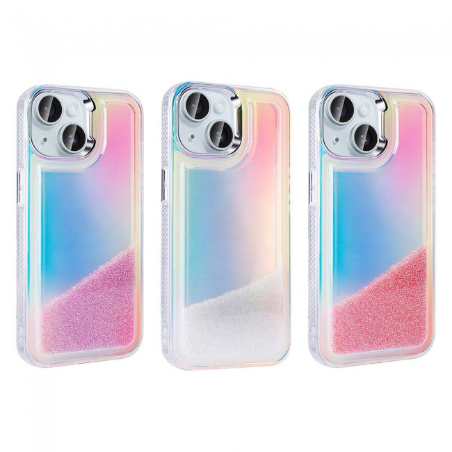 Apple iPhone 15 Kılıf Airbagli Renkli Arka Yüzey Boncuk Tasarımlı Zore Kumul Kapak Apple iPhone 15 Kılıf Airbagli Renkli Arka Yüzey Boncuk Tasarımlı Zore Kumul Kapak