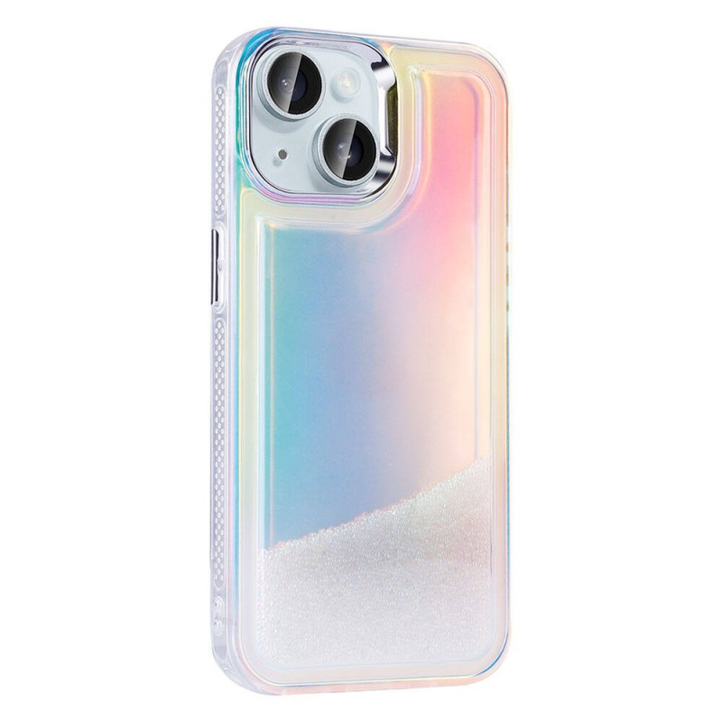 Bal-z Apple iPhone 15 Kılıf Airbagli Renkli Arka Yüzey Boncuk Tasarımlı Zore Kumul Kapak