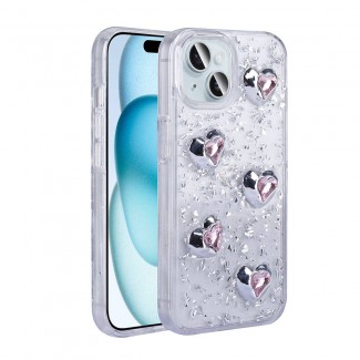 Apple iPhone 15 Kılıf Airbagli Simli Arka Yüzey Zore Işıltı Silikon Kapak Apple iPhone 15 Kılıf Airbagli Simli Arka Yüzey Zore Işıltı Silikon Kapak